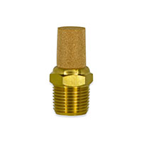 ACBV Series 1/8 Inch (in) Female National Pipe Thread (FNPT) Nickel Plated Steel Muffler - 2