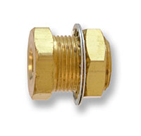 1/2 Inch (in) Female 1-1/8, 14 Unified Number Bulkhead