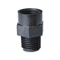 HAE Series Glass-Filled Black Nylon Pipe Bushing Fitting