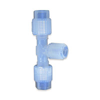 TGAT Series 1/8 to 3/4 Inch (in) Size Male National Pipe Thread (MNPT) and 1/4 to 3/4 Inch (in) Outer Diameter (OD) Compression Tee Fitting
