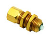 CMPI Series 10-32 Male Brass Panel Mount Pressure Indicator