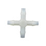 CRX-I Series 1/4 Inch (in) Size Natural Nylon/Polypropylene Single Barbed Commercial Grade Cross Fitting