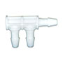 DTF-S Series F-Style Single Barbed Double Tube Tee Fitting