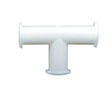 Female Luer Lug Style White Nylon Tee Fitting