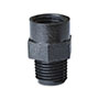 HAE Series Glass-Filled Black Nylon Pipe Bushing Fitting
